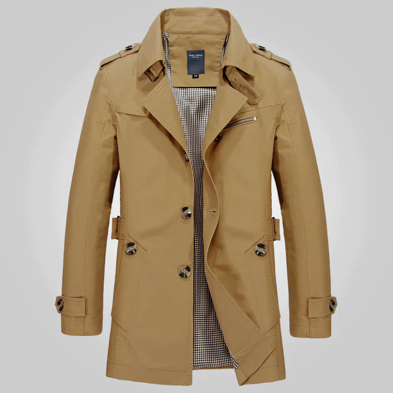 Ambrose | Elegante waterdichte heren trenchcoat